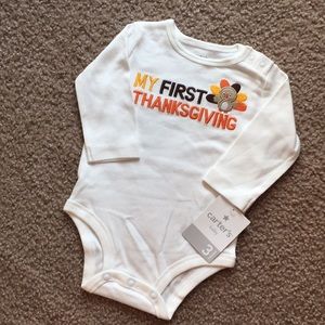 NWT Carter’s My First Thanksgiving Onesie